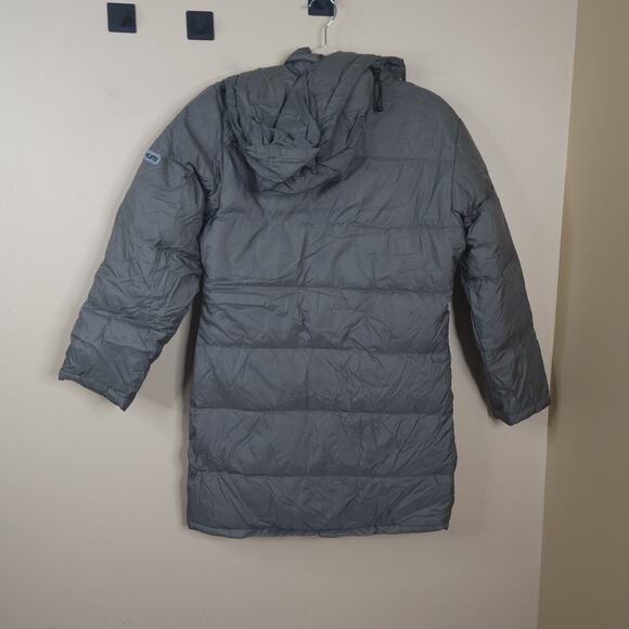 Kazhumi Full Zip Quilted Puffer Coat with Hood in Taupe Size S - Picture 7 of 13